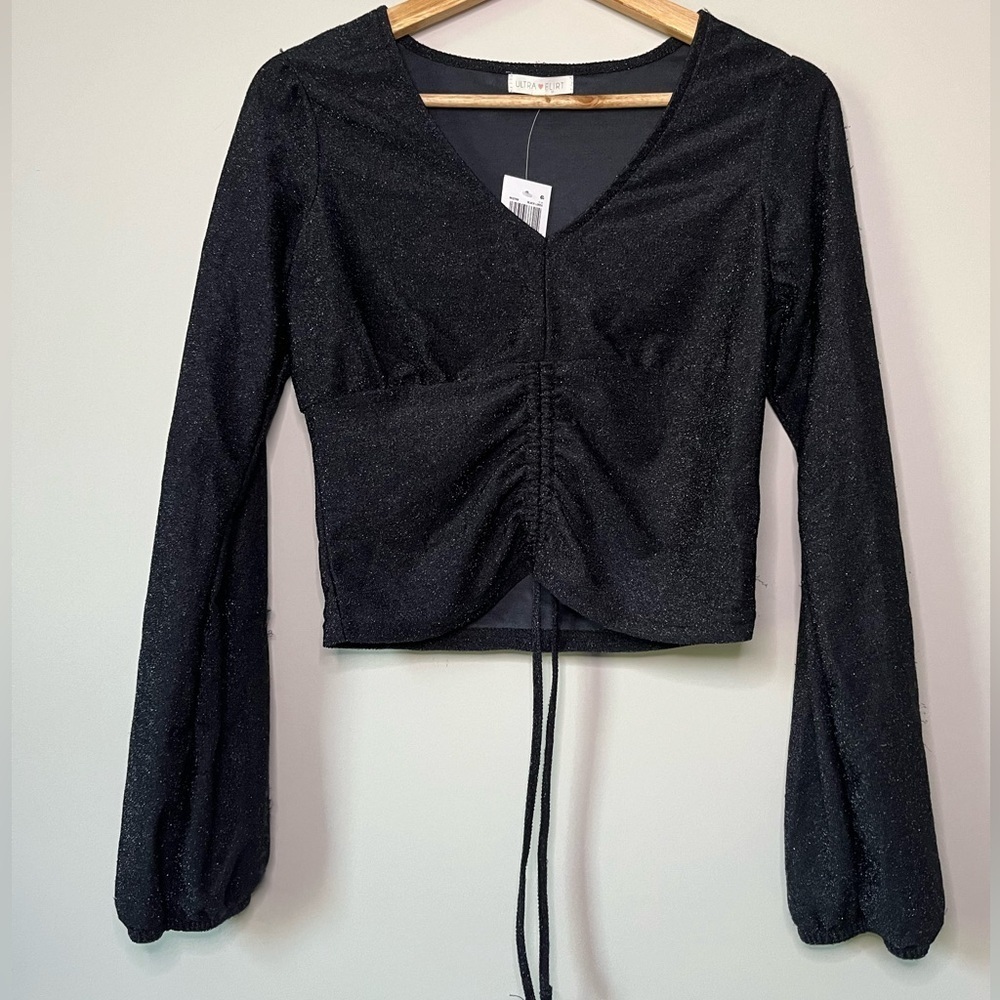 NWT Ultra Flirt Junior’s Glittering Top